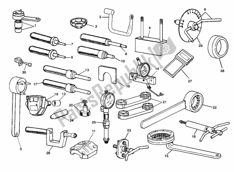 All parts for the Workshop Service Tools, Engine of the Ducati Superbike 748 R 1999